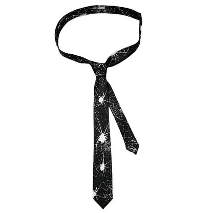 Classic Musical Notes Tie - Silky Narrow Necktie for Piano  Guitar Lovers - ZOOMNSTORE