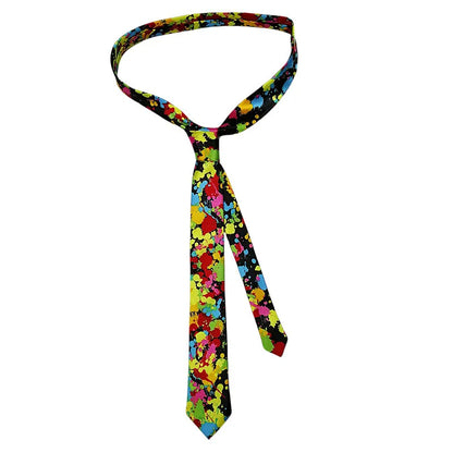 Classic Musical Notes Tie - Silky Narrow Necktie for Piano  Guitar Lovers - ZOOMNSTORE