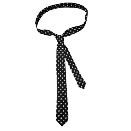 Classic Musical Notes Tie - Silky Narrow Necktie for Piano  Guitar Lovers - ZOOMNSTORE