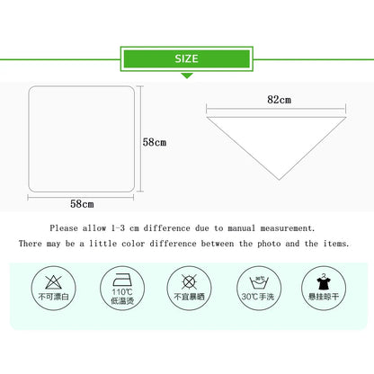 58x58cm Muslin cotton Baby Towels Scarf Swaddle bath Towel Newborns Handkerchief Bathing Feeding Face Washcloth Wipe - ZOOMNSTORE