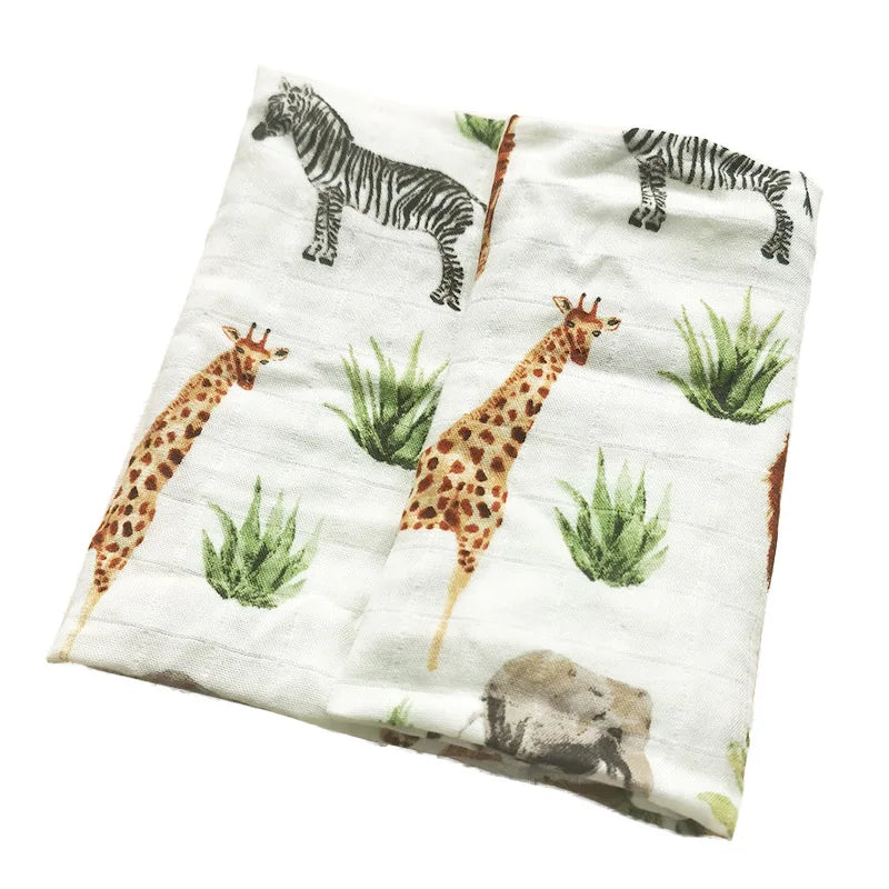 58x58cm Muslin cotton Baby Towels Scarf Swaddle bath Towel Newborns Handkerchief Bathing Feeding Face Washcloth Wipe - ZOOMNSTORE