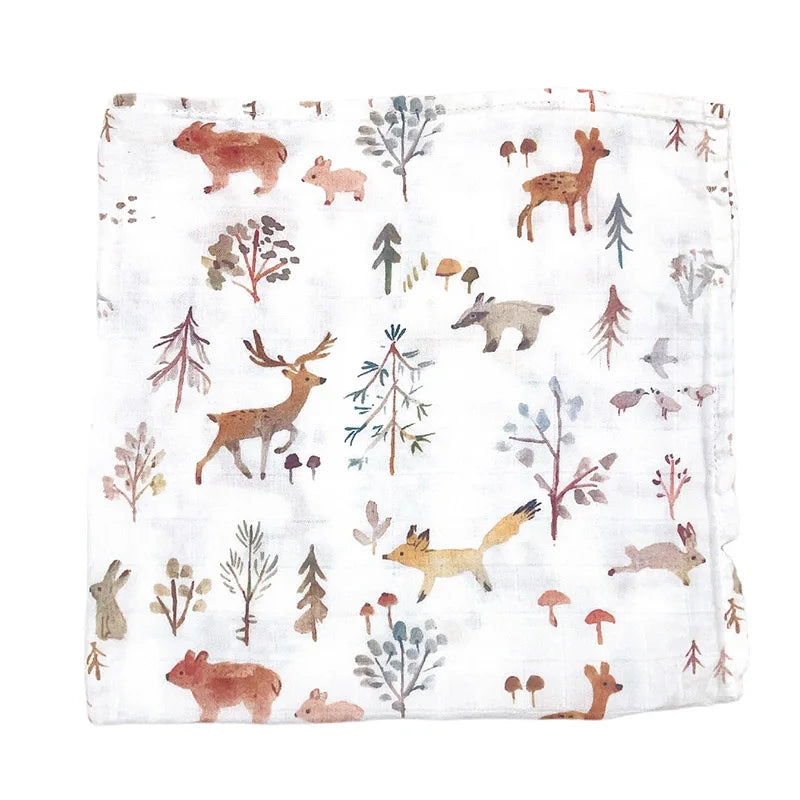 58x58cm Muslin cotton Baby Towels Scarf Swaddle bath Towel Newborns Handkerchief Bathing Feeding Face Washcloth Wipe - ZOOMNSTORE