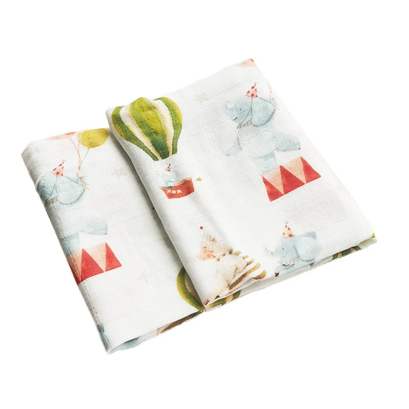 58x58cm Muslin cotton Baby Towels Scarf Swaddle bath Towel Newborns Handkerchief Bathing Feeding Face Washcloth Wipe - ZOOMNSTORE