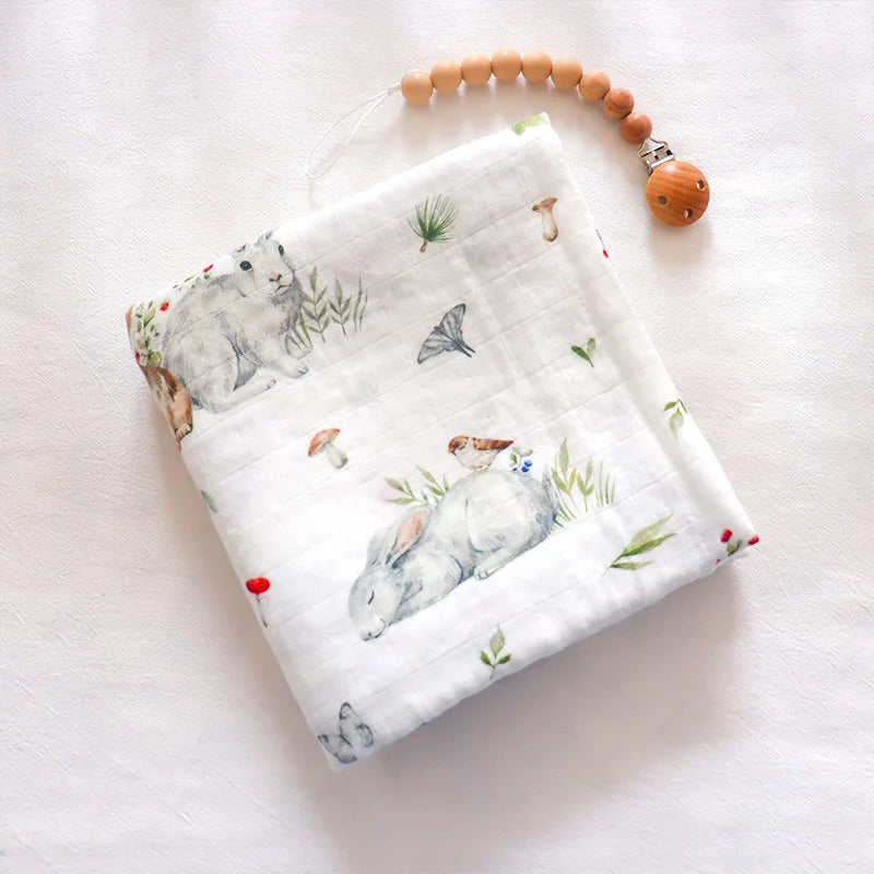 58x58cm Muslin cotton Baby Towels Scarf Swaddle bath Towel Newborns Handkerchief Bathing Feeding Face Washcloth Wipe - ZOOMNSTORE