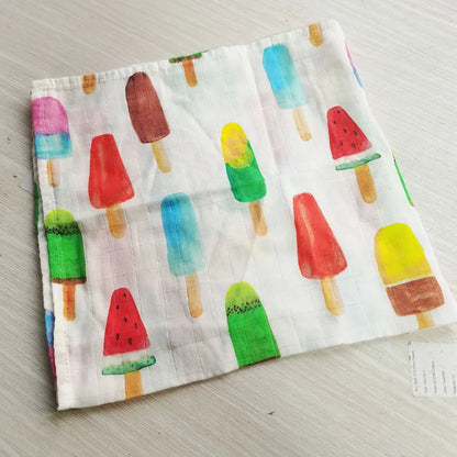 58x58cm Muslin cotton Baby Towels Scarf Swaddle bath Towel Newborns Handkerchief Bathing Feeding Face Washcloth Wipe - ZOOMNSTORE