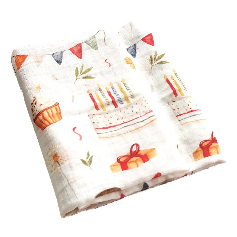 58x58cm Muslin cotton Baby Towels Scarf Swaddle bath Towel Newborns Handkerchief Bathing Feeding Face Washcloth Wipe - ZOOMNSTORE