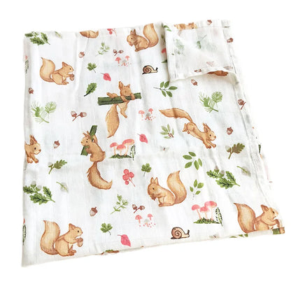 58x58cm Muslin cotton Baby Towels Scarf Swaddle bath Towel Newborns Handkerchief Bathing Feeding Face Washcloth Wipe - ZOOMNSTORE
