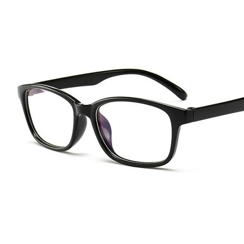 Myopia Glasses Black Frame - Rectangular Plastic Frame Eyewear for Men & Women - ZOOMNSTORE