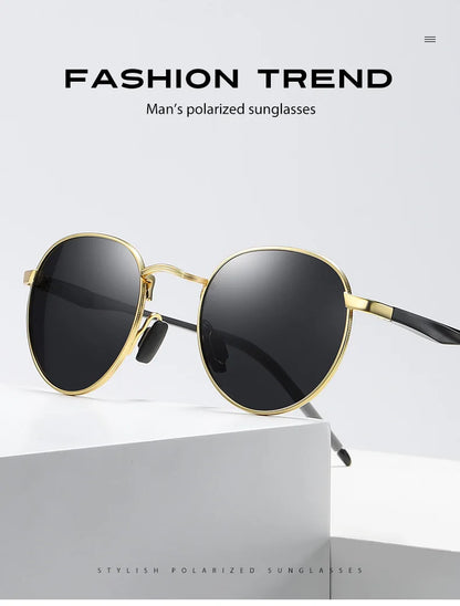 Myopia Sunglasses - Polarized Round Retro Glasses With Custom Prescription & UV400 Protection - ZOOMNSTORE