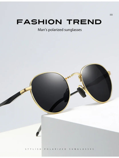 Myopia Sunglasses - Polarized Round Retro Glasses With Custom Prescription & UV400 Protection - ZOOMNSTORE