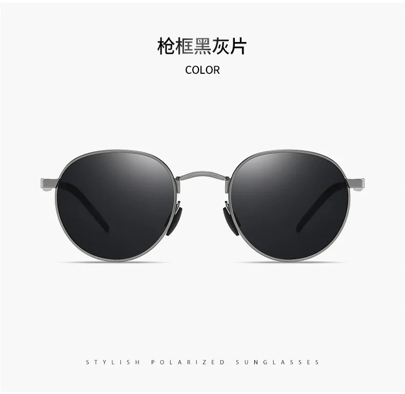 Myopia Sunglasses - Polarized Round Retro Glasses With Custom Prescription & UV400 Protection - ZOOMNSTORE