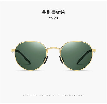 Myopia Sunglasses - Polarized Round Retro Glasses With Custom Prescription & UV400 Protection - ZOOMNSTORE