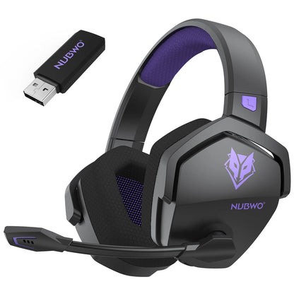 NUBWO G06 2.4G Dual Wireless Gaming Headset 5ms Low Latency 7.1 Surround ENC Mic For PC PS4 PS5 Gaming Bluetooth Headphones - ZOOMNSTORE
