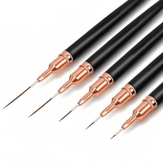 Nail Art Brushes - Professional Nail Brush Set | Fine Detail Liner & Striping Tools - ZOOMNSTORE