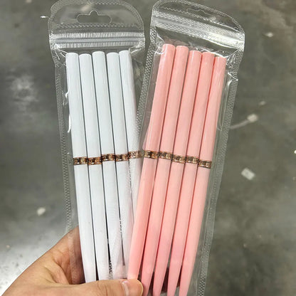 Nail Art Liner Brushes - Ultra-Thin Painting Tool Set 510pcs PinkBlack - ZOOMNSTORE