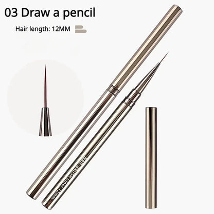 Nail Art Liner Brushes - Professional Striping  Drawing Pens 6-25mm - ZOOMNSTORE