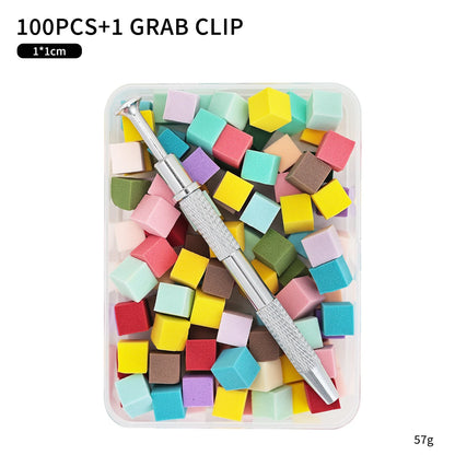 Nail Art Sponge Set - 50Pcs Gradient Nail Brushes  Gel Polish Tools - ZOOMNSTORE