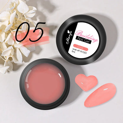 Clear Non-Stick Nail Extension Gel - 3D Sculpting Milky Jelly UVLED Hard Gel - ZOOMNSTORE