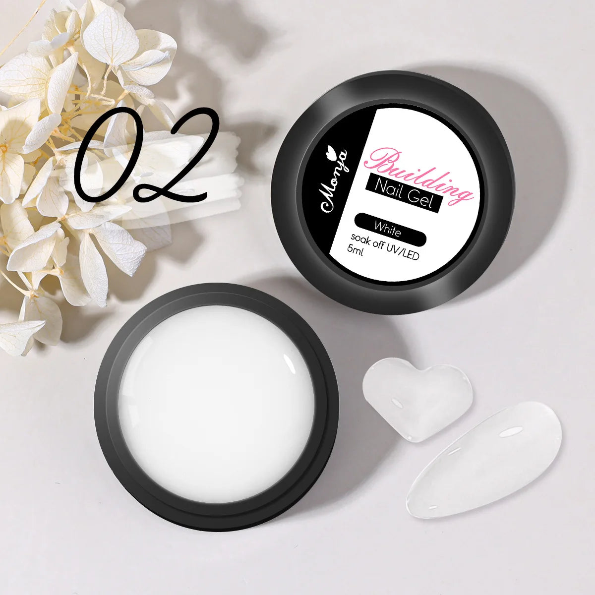 Clear Non-Stick Nail Extension Gel - 3D Sculpting Milky Jelly UVLED Hard Gel - ZOOMNSTORE