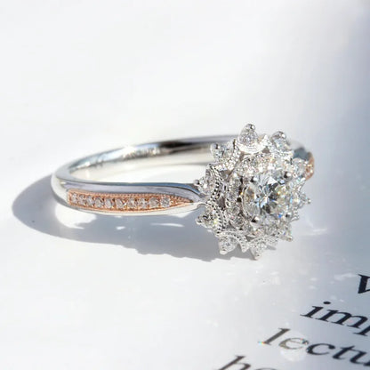 Natural 2 Carats Diamond Jewelry 925 Sterling Silver color Rings for Women Anillos De Wedding Bizuteria Pure Gemstone Rings - ZOOMNSTORE