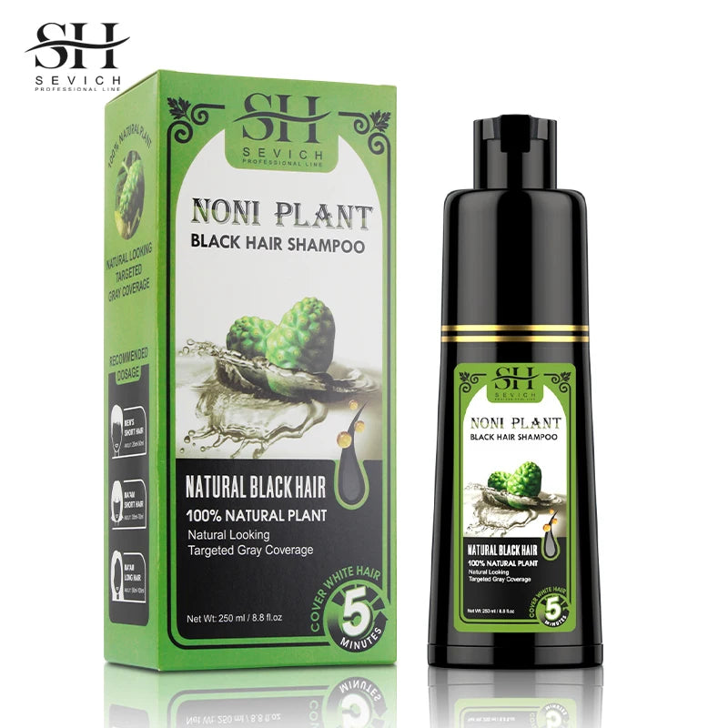 Natural Herbal Hair Dye Shampoo - 500ml Moisturizing Hair Loss Treatment - ZOOMNSTORE