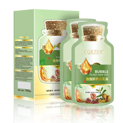 Natural Herbal Hair Dye Shampoo - Gray Coverage  Hair Care Treatment - ZOOMNSTORE