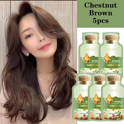 Natural Herbal Hair Dye Shampoo - Gray Coverage  Hair Care Treatment - ZOOMNSTORE