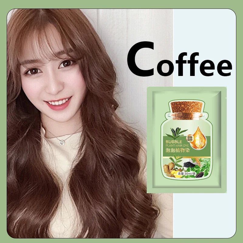 Natural Herbal Hair Dye Shampoo - Quick Color Change for Men  Women - ZOOMNSTORE