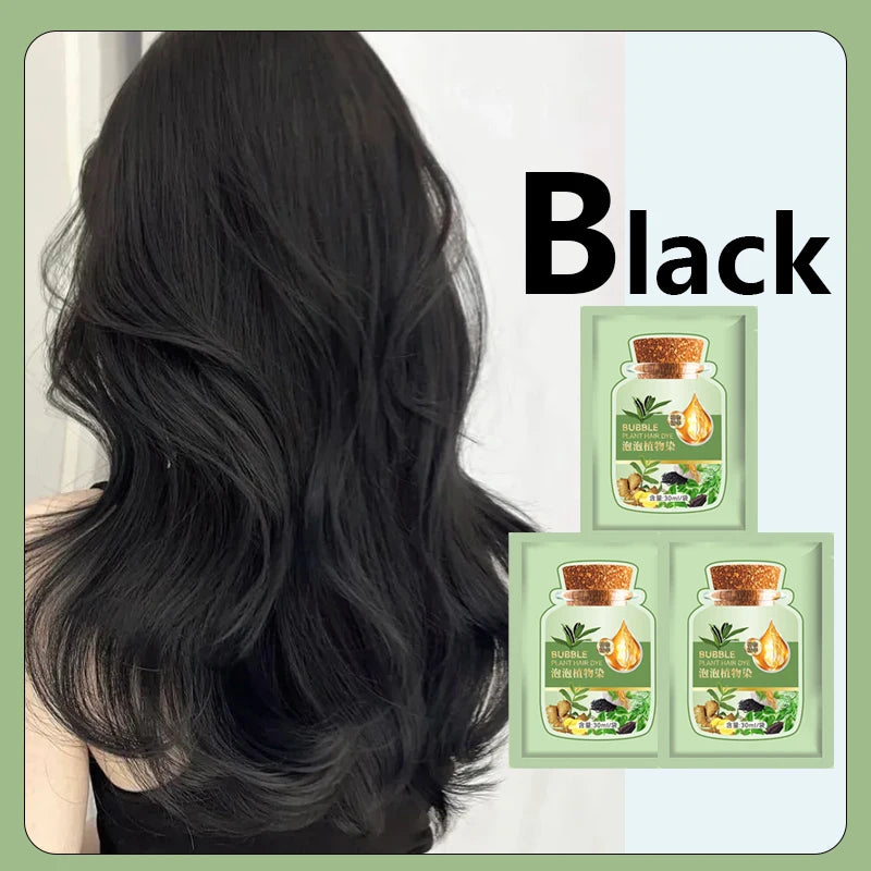 Natural Herbal Hair Dye Shampoo - Quick Color Change for Men  Women - ZOOMNSTORE