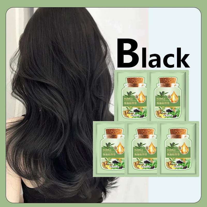 Natural Herbal Hair Dye Shampoo - Quick Color Change for Men  Women - ZOOMNSTORE