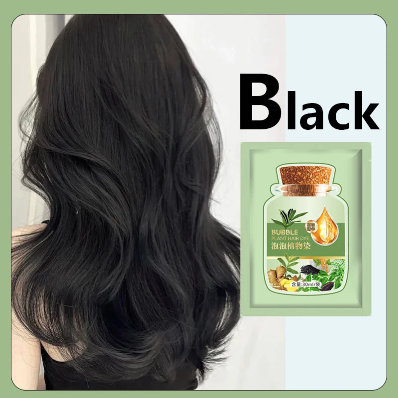 Natural Herbal Hair Dye Shampoo - Quick Color Change for Men  Women - ZOOMNSTORE