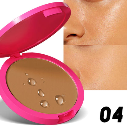 Natural Matte Pressed Powder Foundation - Oil Control  Brightening Face Base - ZOOMNSTORE