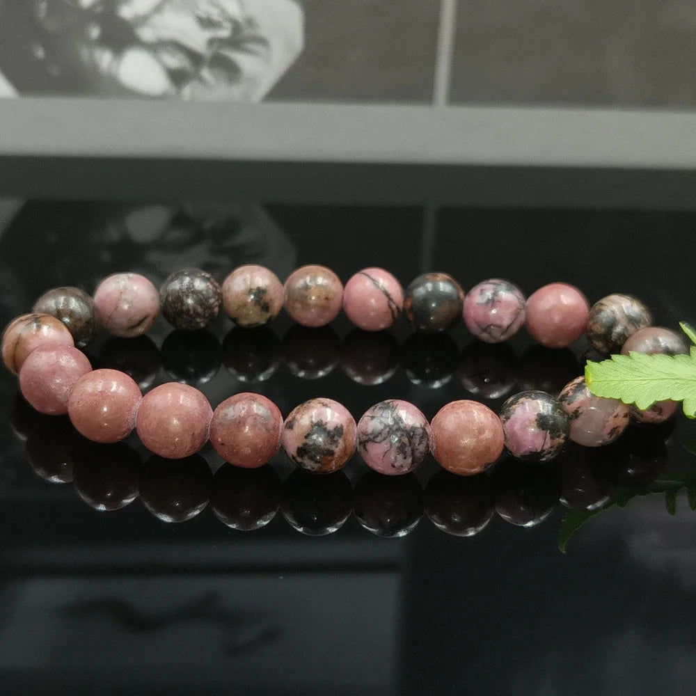 Natural Stone Bead Bracelet - 8MM Epidote Zoisite Quartz Lava Tiger Eye for Men and Women - ZOOMNSTORE