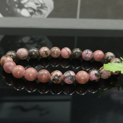 Natural Stone Bead Bracelet - 8MM Epidote Zoisite Quartz Lava Tiger Eye for Men and Women - ZOOMNSTORE