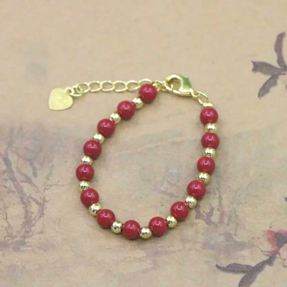 Natural Stone Bead Bracelet for Girls - High Quality Lobster Clasp Jewelry Gift - ZOOMNSTORE