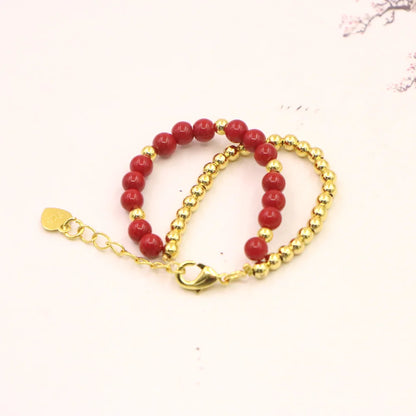 Natural Stone Bead Bracelet for Girls - Fashion Jewelry with Lobster Clasp Perfect Gift for Yoga Christmas and Weddings - ZOOMNSTORE