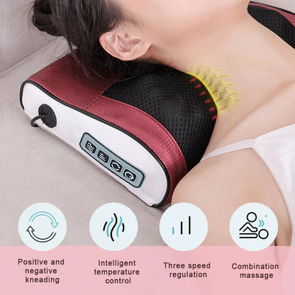 Neck and Shoulder Massager | Adjustable Hot Compress & Deep Tissue Relief Tool - ZOOMNSTORE