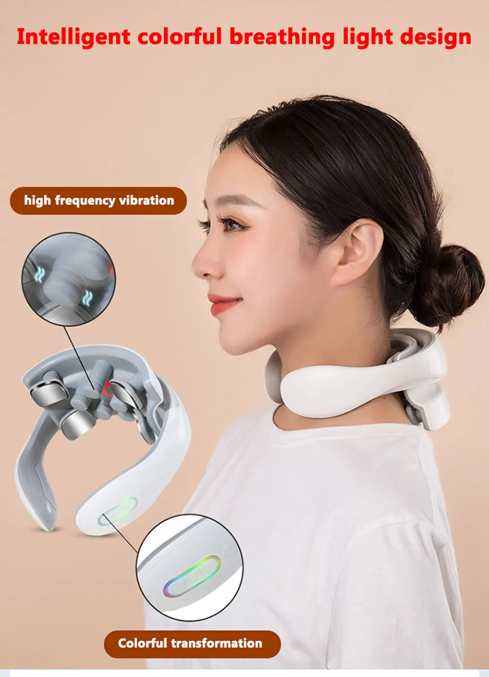 Neck Massage Device – Portable Shoulder Massager with Heating Compress & Vibration - ZOOMNSTORE