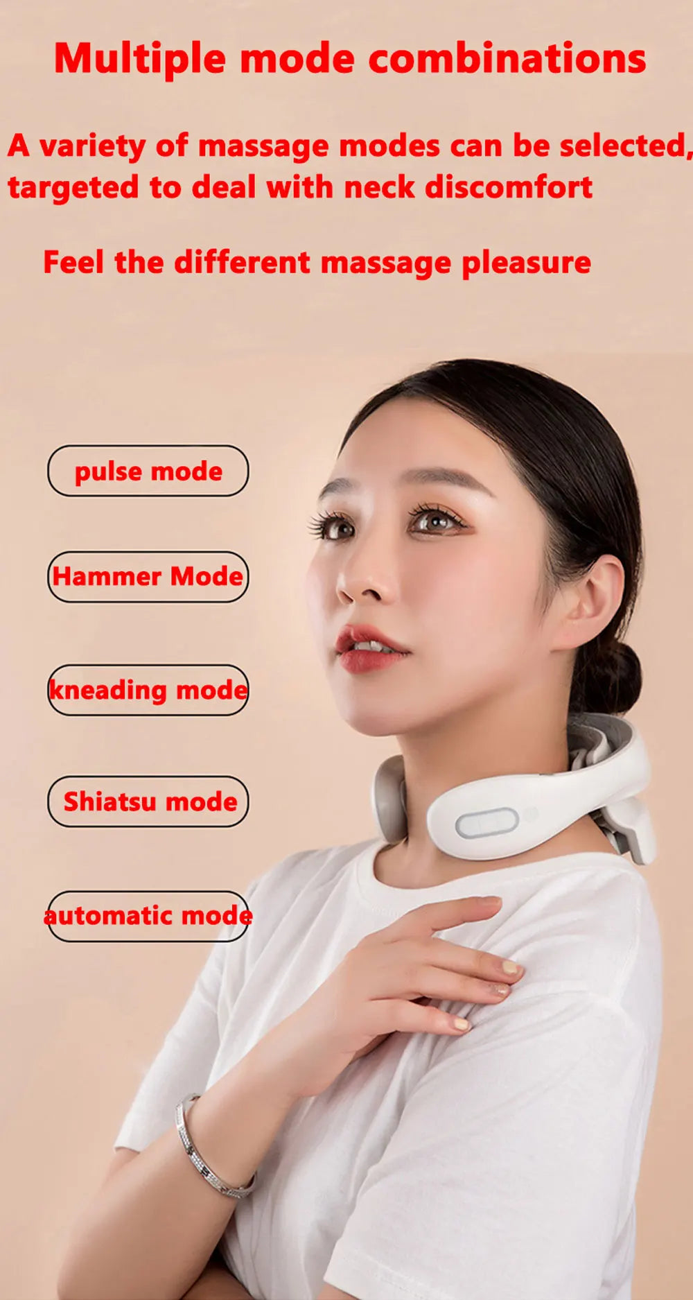 Neck Massage Device – Portable Shoulder Massager with Heating Compress & Vibration - ZOOMNSTORE