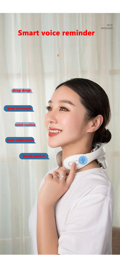 Neck Massage Device – Portable Shoulder Massager with Heating Compress & Vibration - ZOOMNSTORE