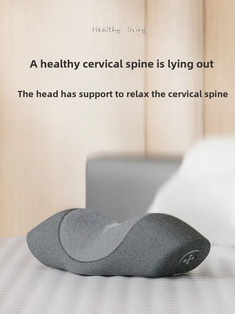 Neck Massage Pillow with Vibration Heating - Portable Lithium Battery Relaxer - ZOOMNSTORE