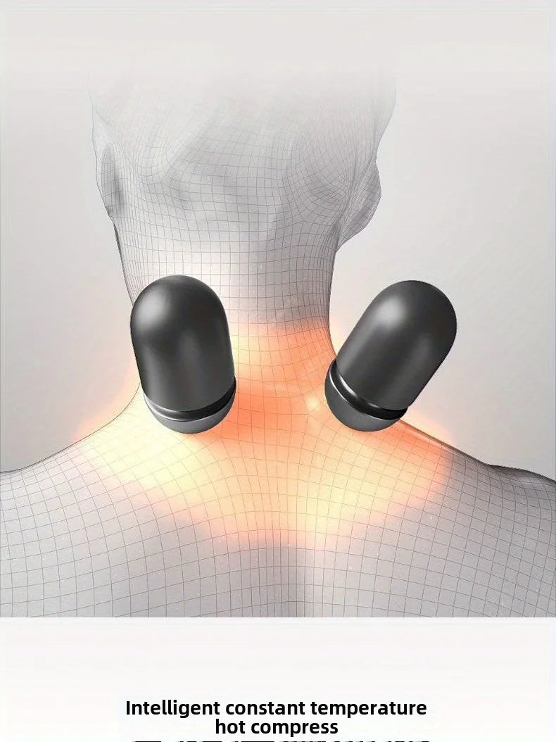 Neck Massage Pillow with Vibration Heating - Portable Lithium Battery Relaxer - ZOOMNSTORE