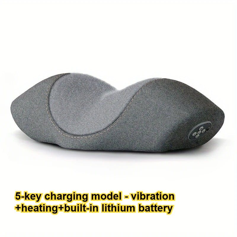 Neck Massage Pillow with Vibration Heating - Portable Lithium Battery Relaxer - ZOOMNSTORE
