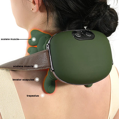 Neck Massager | Biomimetic Palm Massager with Brushless Motor, Hot Compress & Adjustable Strength - ZOOMNSTORE