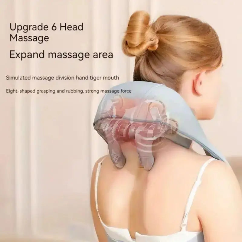 Neck Shoulder Massager – Multi-Mode Deep Tissue Shiatsu Kneading Device - ZOOMNSTORE