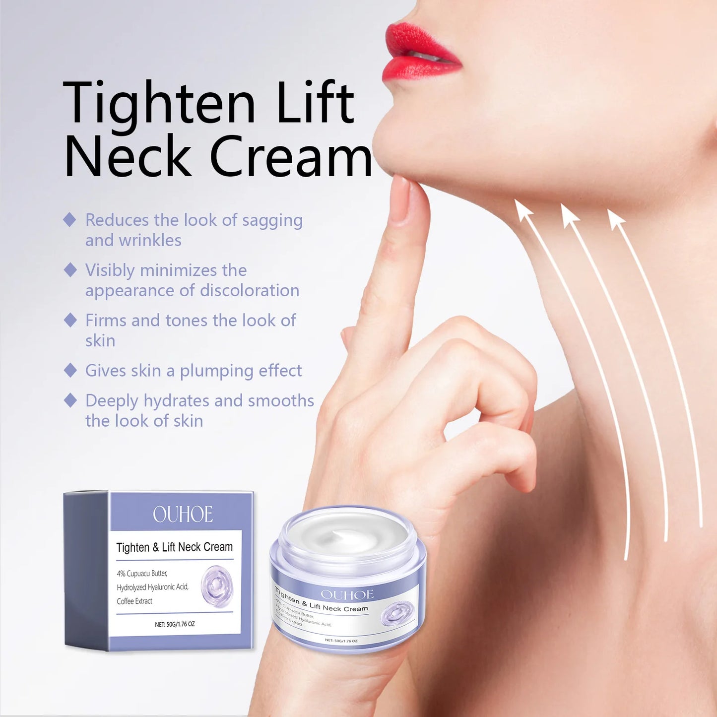Neck Tightening Cream - Nourishing Anti-Aging Moisturizer for Elasticity and Brightness - ZOOMNSTORE