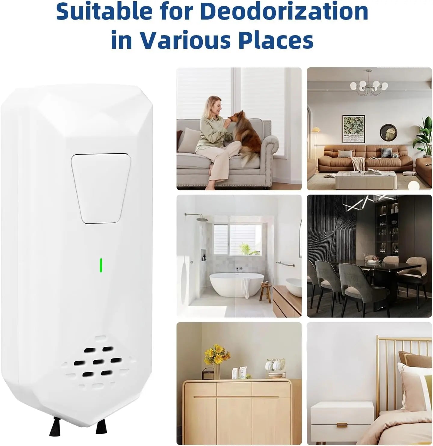 Mini Air Ionizer - Quiet Negative Ion Generator for Home Office and Kitchen - ZOOMNSTORE