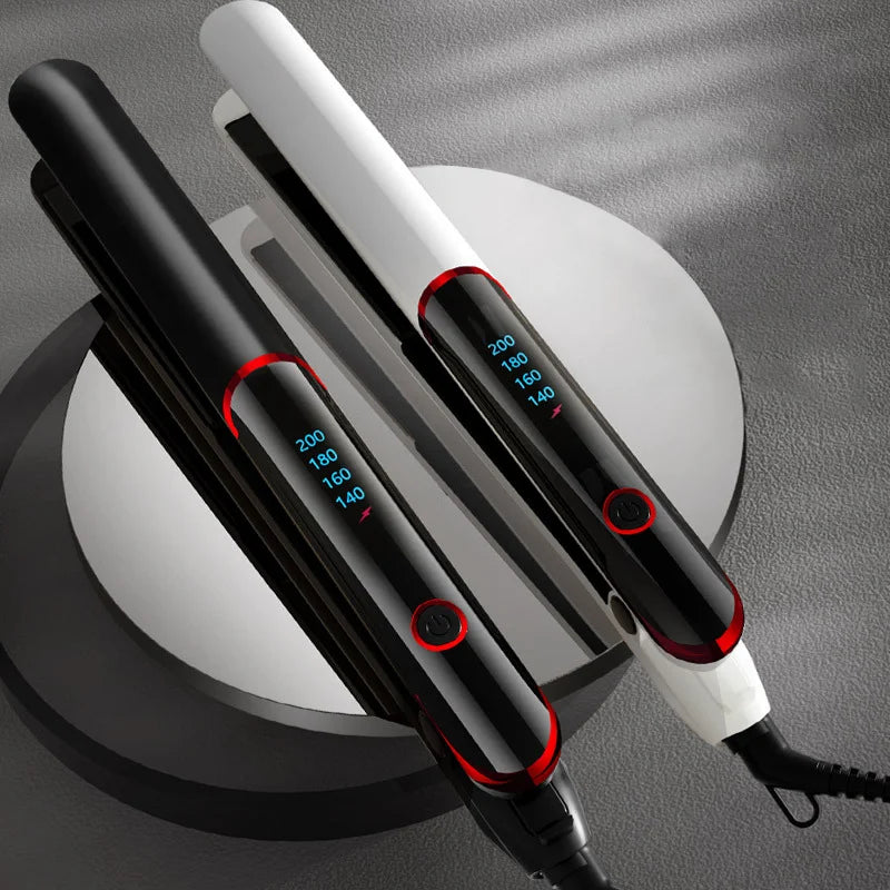 Negative Ion Hair Straightener - Ceramic Fast Heating Flat Iron with Adjustable Temperature - ZOOMNSTORE