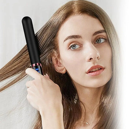 Negative Ion Hair Straightener - Ceramic Fast Heating Flat Iron with Adjustable Temperature - ZOOMNSTORE