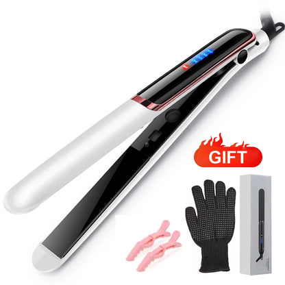 Negative Ion Hair Straightener - Ceramic Fast Heating Flat Iron with Adjustable Temperature - ZOOMNSTORE